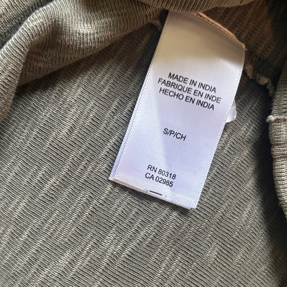 Lucky Brand Sage Green Short Sleeve Top - Picture 3 of 4
